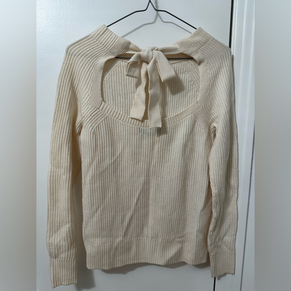Banana Republic Cream Knit Sweater